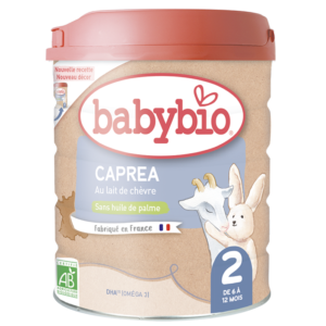 BabyBio Lait infantile, CAPREA 2ÈME ÂGE - AU LAIT DE CHÈVRE. De 6 mois à 12 mois.