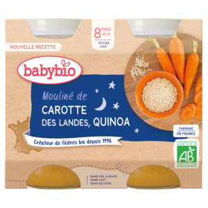 Babybio Carotte Quinoa 2x200g 8 mois et +