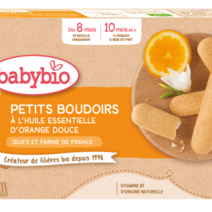 Babybio Petits Boudoirs à l’Huile Essentielle d’Orange Douce x6. 👶 dès 8 mois.